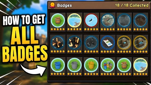 Drain the Lake All Badges Guide — Every Badge and How to Earn Them